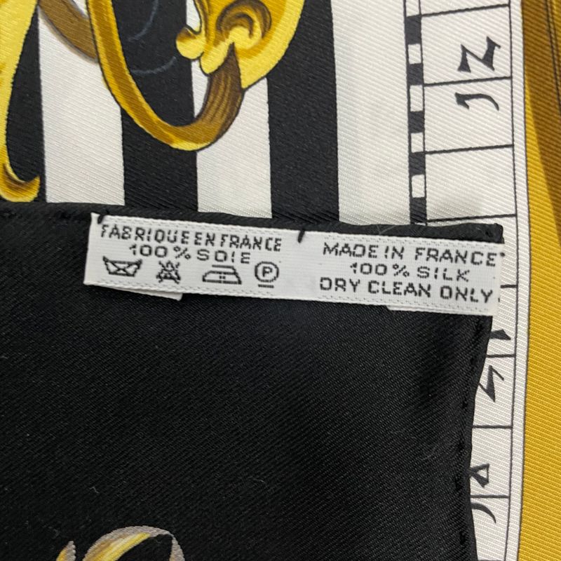 Hermes Scarf Silk Carre 90 Dies ET Hore Astrology Black