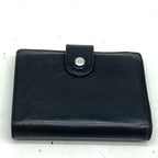 Chanel Wallet Bifold Clasp Lambskin Compact Leather Black CC Logo — view 2