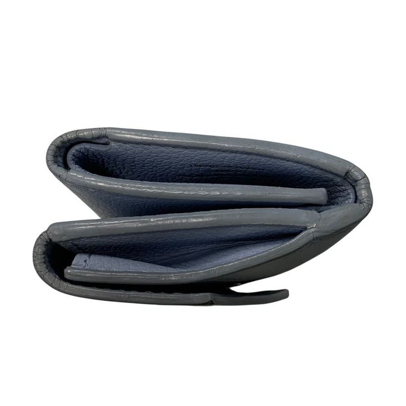 Louis Vuitton Portefeuille Lock Mini Trifold Wallet Blue Loose