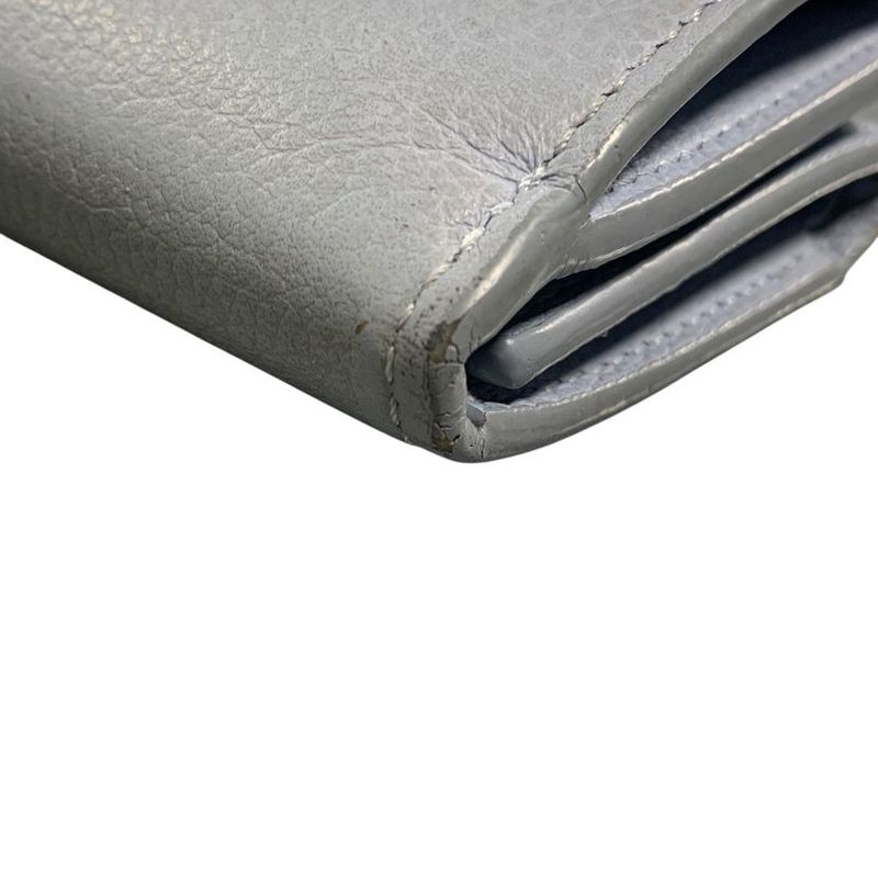 Louis Vuitton Portefeuille Lock Mini Trifold Wallet Blue Loose