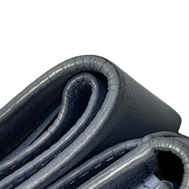 Louis Vuitton Portefeuille Lock Mini Trifold Wallet Blue Loose