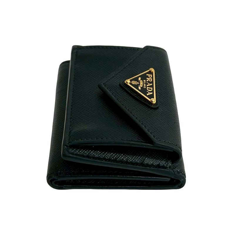 Prada Triangle Logo Saffiano Leather