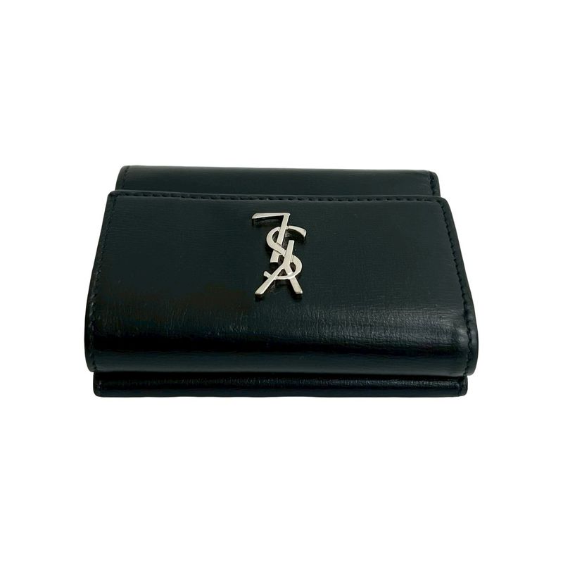 Saint Laurent Box Paris YSL Logo Leather