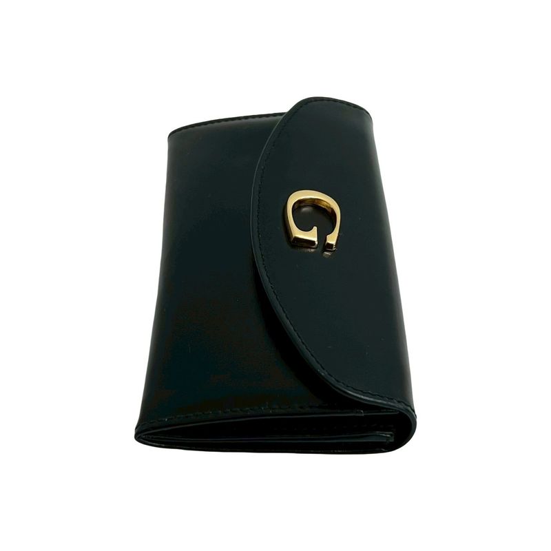 Gucci Logo Calf Leather Coin Pouch