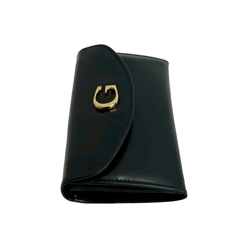 Gucci Logo Calf Leather Coin Pouch