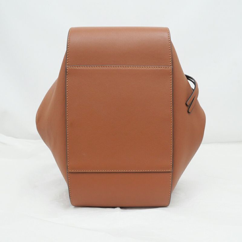 Loewe Hammock Bag Small 2-Way Brown Shoulder Hand Calf Leather