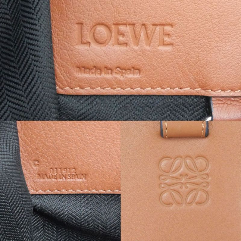 Loewe Hammock Bag Small 2-Way Brown Shoulder Hand Calf Leather