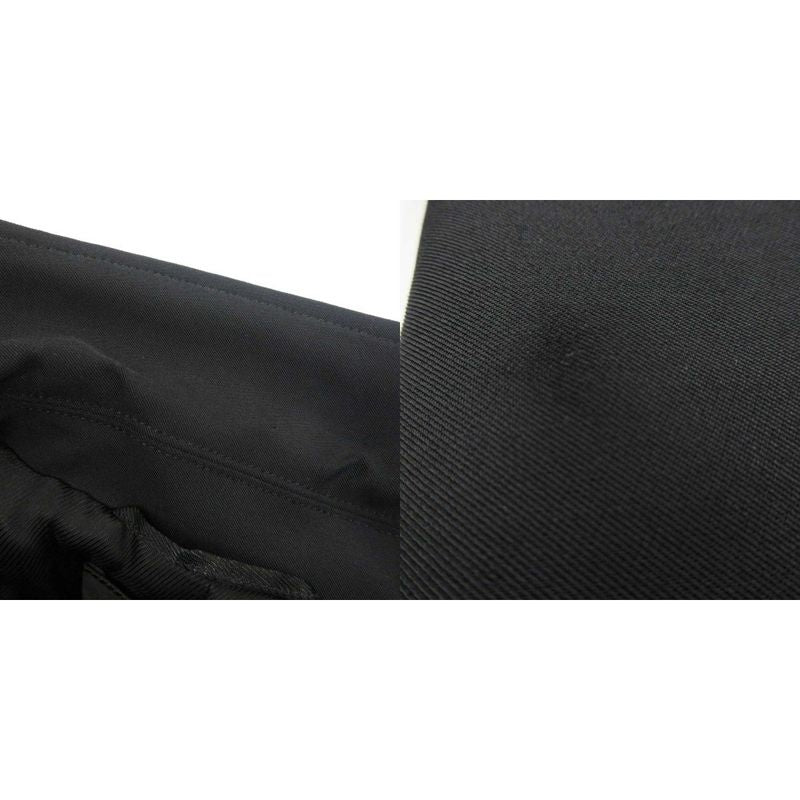 Prada Satin Jacket Coat Stretch 40 M Black