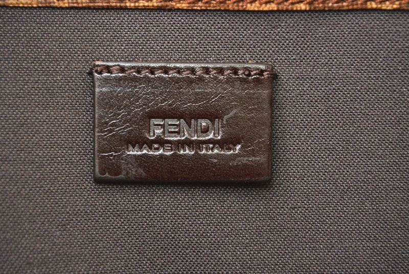 Fendi Wallet Yg1 Zucca Pattern Beige Brown