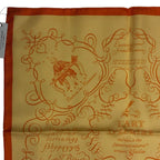 Hermes Scarf Silk Carre 45 Lart Decrire Calligraphy Art Yellow
