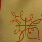 Hermes Scarf Silk Carre 45 Lart Decrire Calligraphy Art Yellow