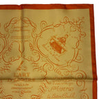 Hermes Scarf Silk Carre 45 Lart Decrire Calligraphy Art Yellow