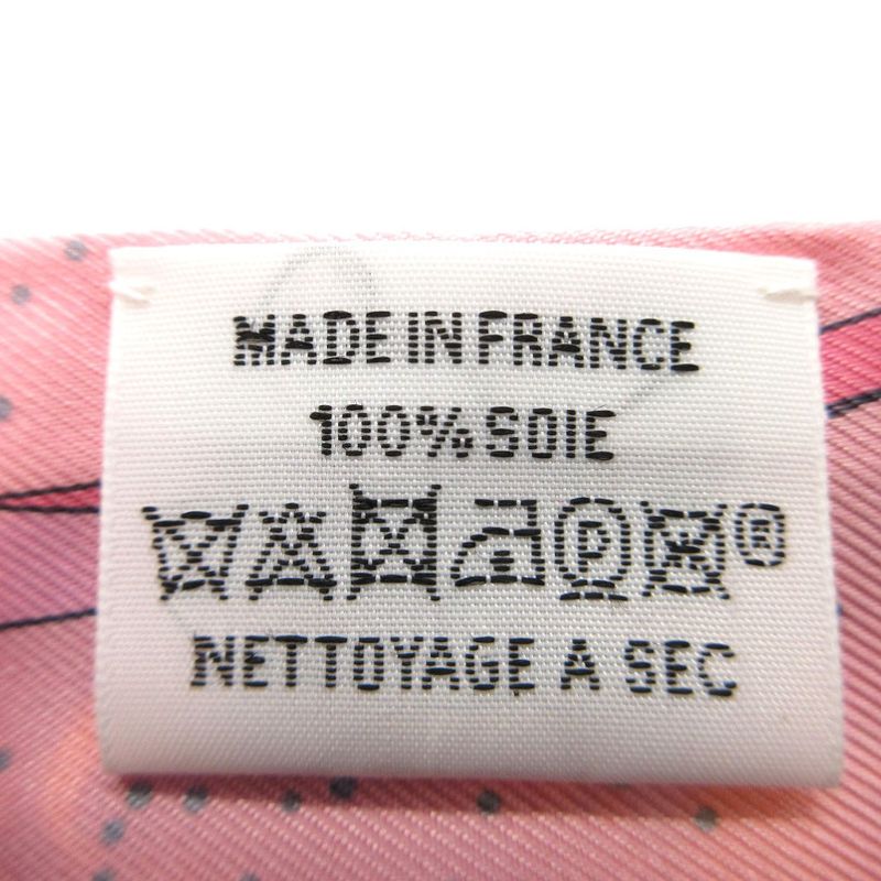 Hermes Twirly Spaced Bi Scarf Silk Rose Jaune Rose Jaune X Blue