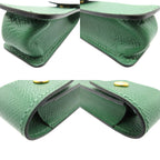 Hermes Chewing Gum Case Courchevel Vert Gold Shoulder Bag Veil