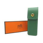 Hermes Chewing Gum Case Courchevel Vert Gold Shoulder Bag Veil