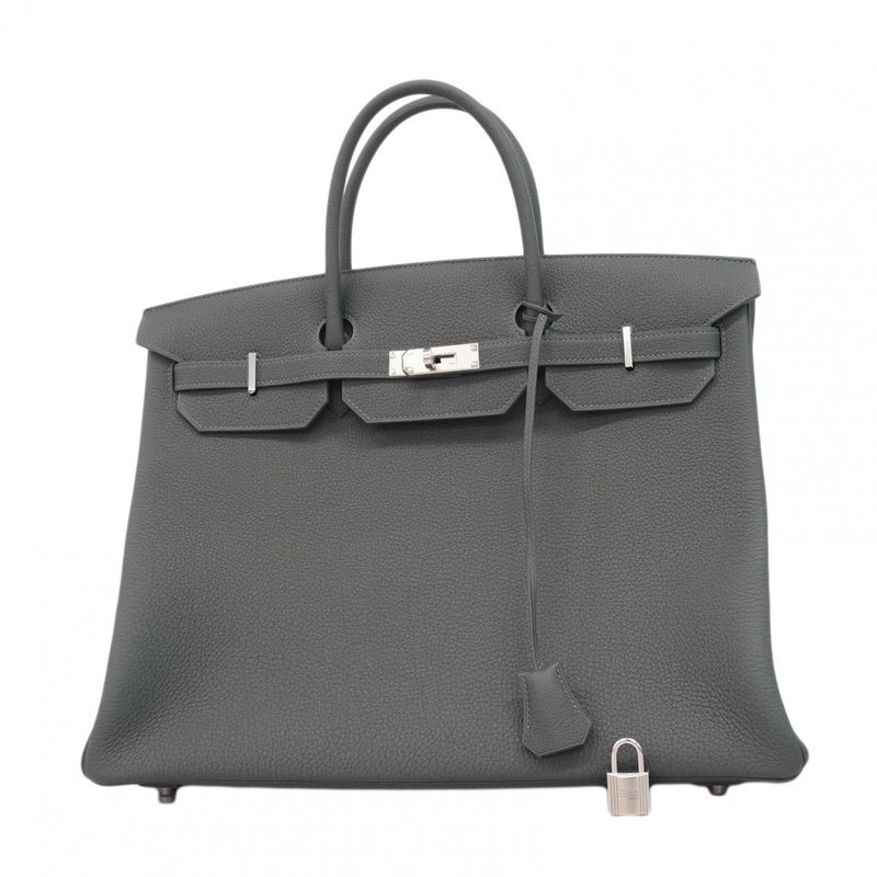 Hermes Handbag Birkin 40 Togo Grimeia Silver