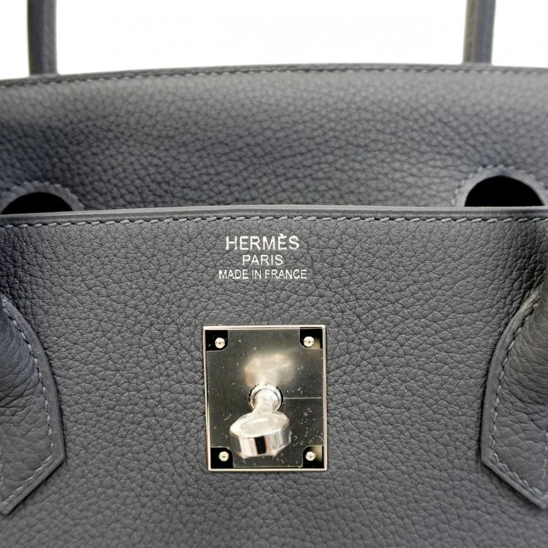 Hermes Handbag Birkin 40 Togo Grimeia Silver