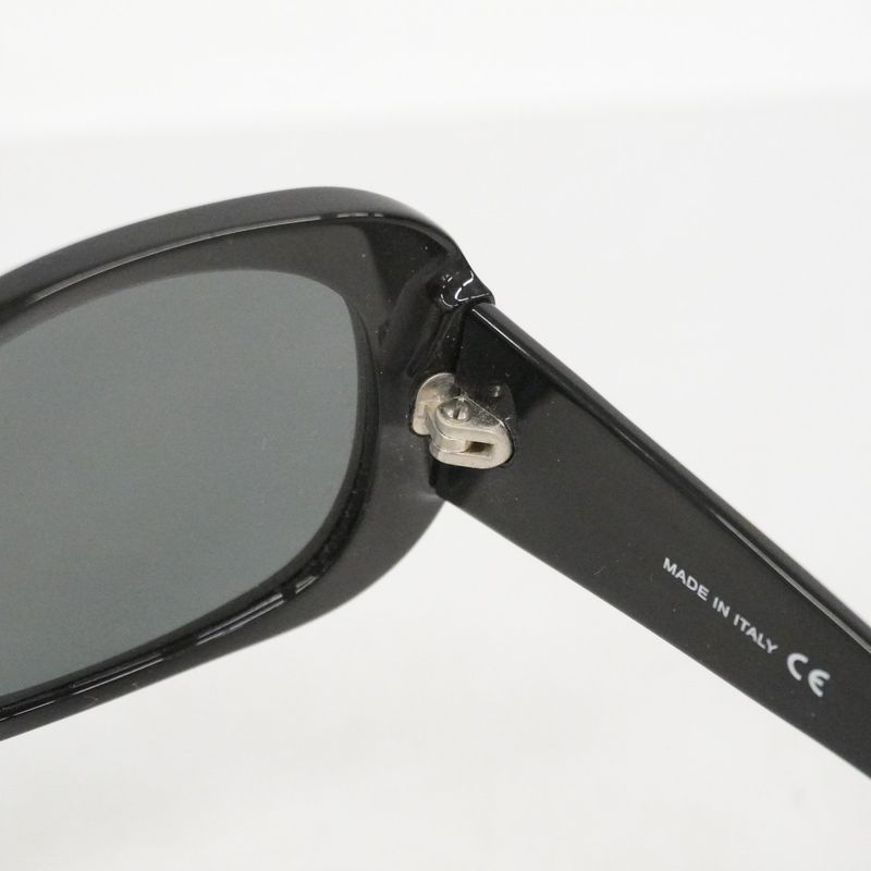 Chanel Sunglasses Plastic Black Silver