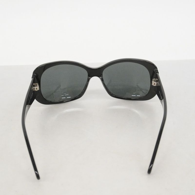 Chanel Sunglasses Plastic Black Silver