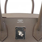Hermes Handbag Birkin 30 Veau Epsom Ethane Silver — view 5