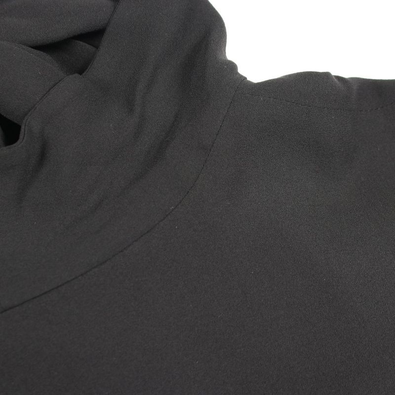 Balenciaga Dress Chiffon Bowtie Black Silk