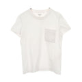 Hermes Short Sleeve T-Shirt Mosaic Embroidery Pocket Cotton