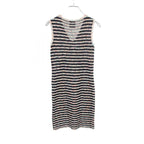 Chanel Dress Tweed Rayon Cotton Navy Multicolor