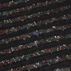 Chanel Dress Tweed Rayon Cotton Navy Multicolor