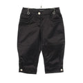 Chanel Pants CC Logo Rhinestone Flower Button Cotton Shorts