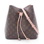 Louis Vuitton Shoulder Bag NeoNoe Rose Poodle Canvas Rose Poodle Brown Pink