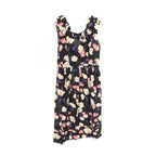 Prada Dress Silk Black 42 Multicolor