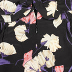 Prada Dress Silk Black 42 Multicolor