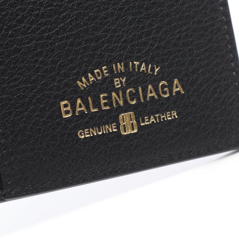 Balenciaga Bifold Wallet Carrie Coin&card Holder Black