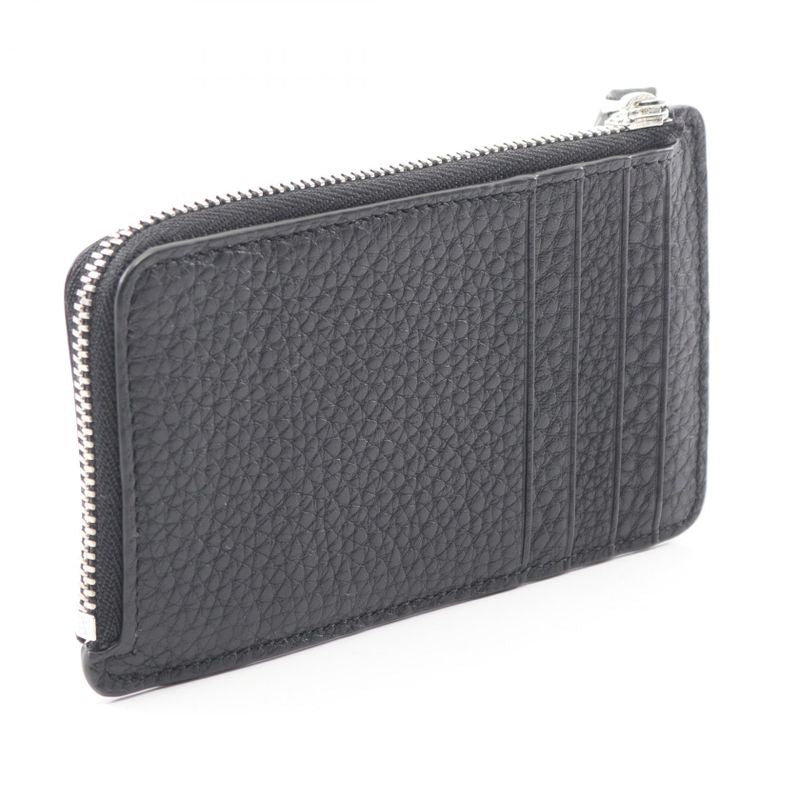 Loewe Coin Case Puzzle Edge Cardholder Black Leather &