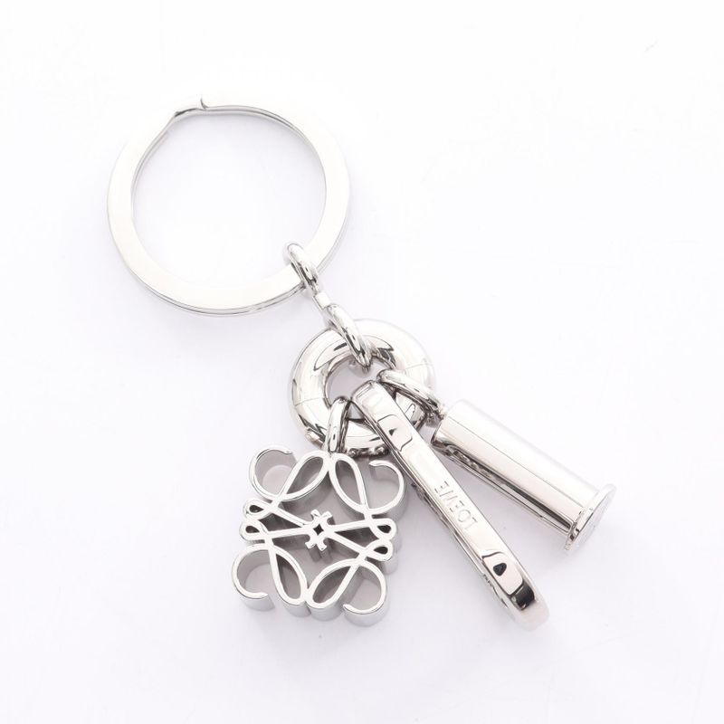 Loewe Key Holder Anagram Silver