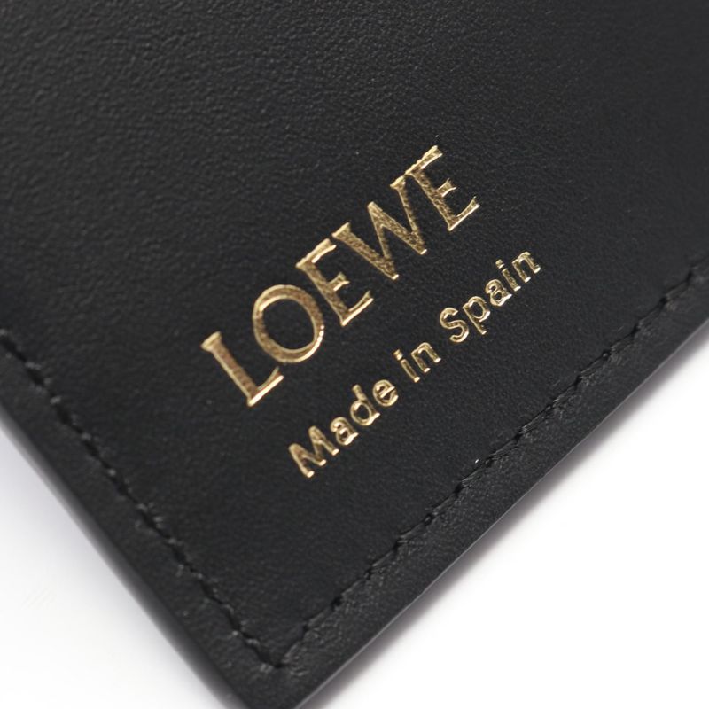 Loewe Bifold Wallet Duet Compact Black Leather