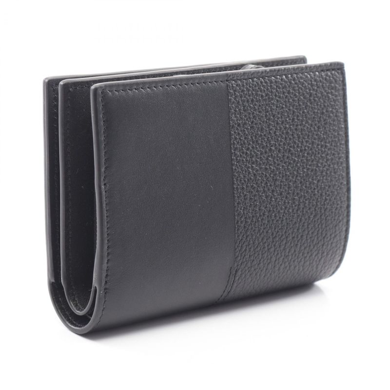 Loewe Bifold Wallet Duet Compact Black Leather