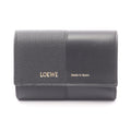 Loewe Trifold Wallet Vertical Small Black Leather