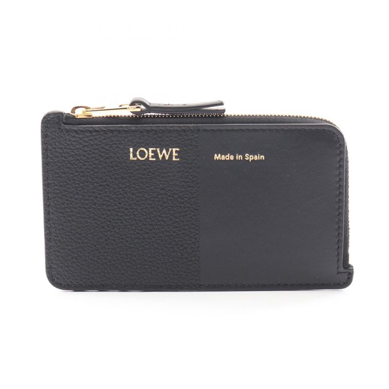 Loewe Card Case Duet Black Leather
