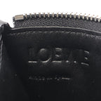 Loewe Coin Case Panta Card Holder Black Leather