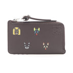 Loewe Coin Case Louis Wain Cats Card Holder Brown Multi-color
