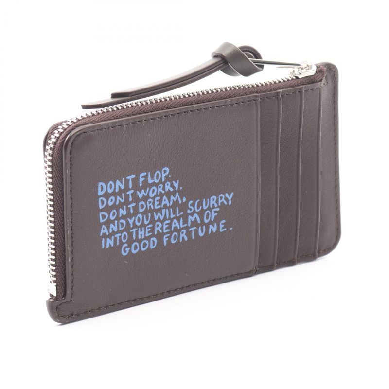 Loewe Coin Case Louis Wain Cats Card Holder Brown Multi-color