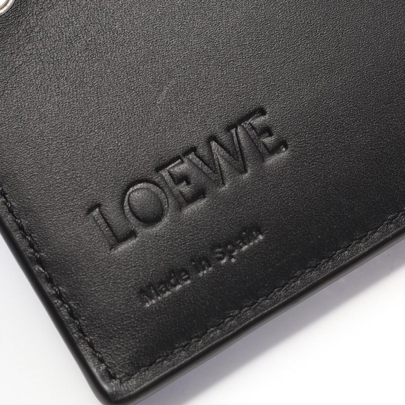 Loewe Bifold Wallet Slim Compact Black Leather