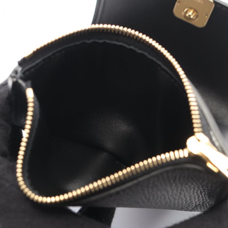 Loewe Trifold Wallet Anagram Vertical Small Black Gold