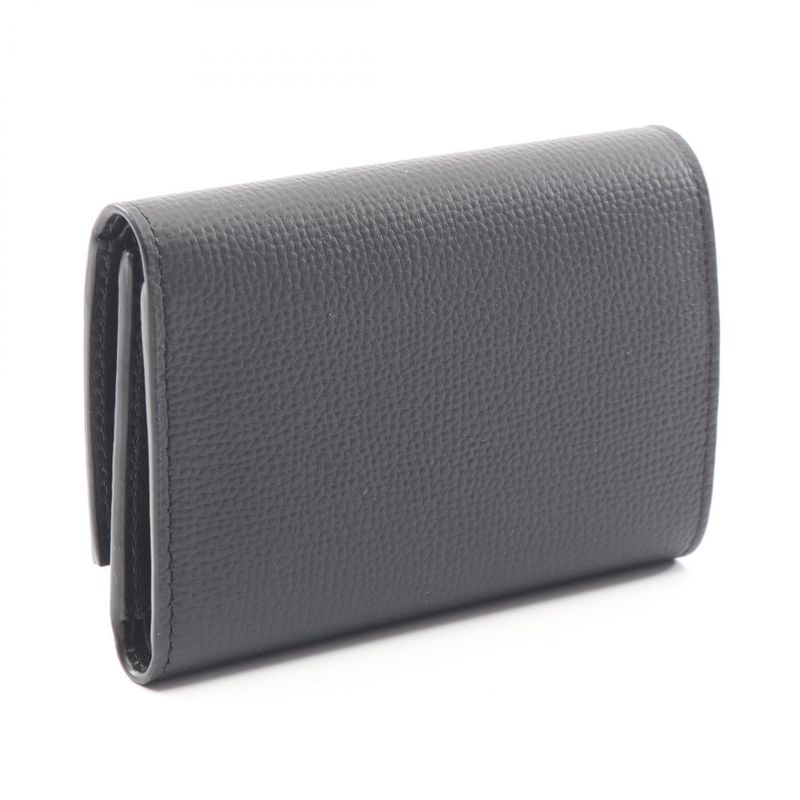 Loewe Trifold Wallet Anagram Vertical Small Black Gold