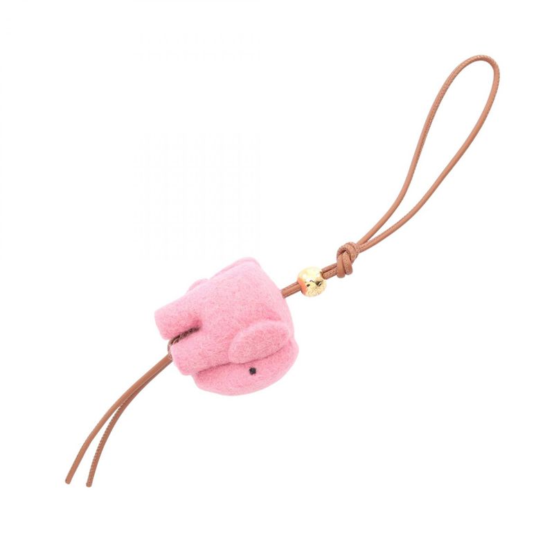 Loewe Charm Elephant Pink Leather