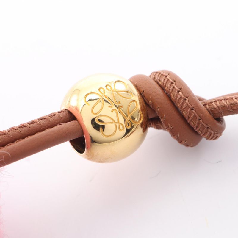 Loewe Charm Elephant Pink Leather