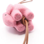 Loewe Charm Elephant Pink Leather