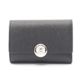 Loewe Trifold Wallet Pebble Small Vertical Black Leather