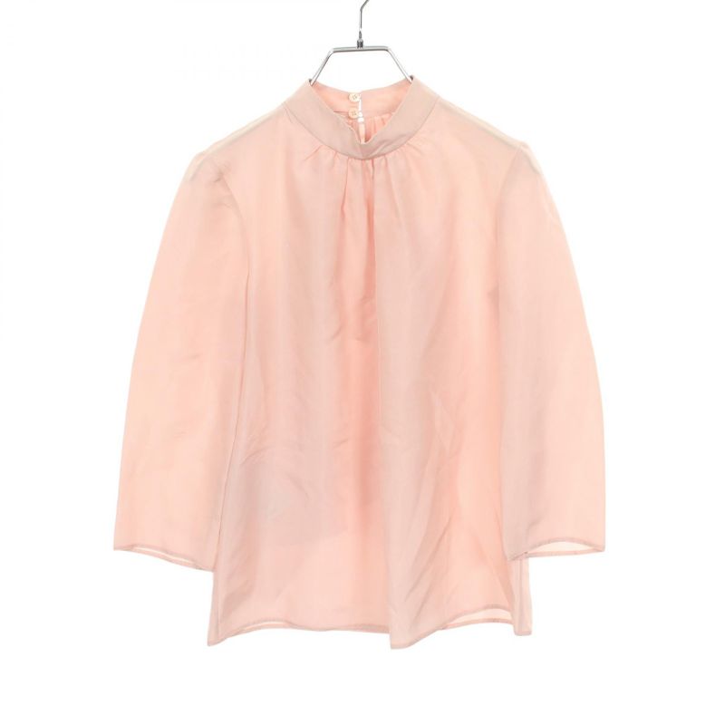 Prada Blouse Scarf Tail Silk Shirt